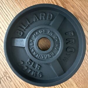 Billard 5 lb Weight Plate (Hole: 1” diameter)
